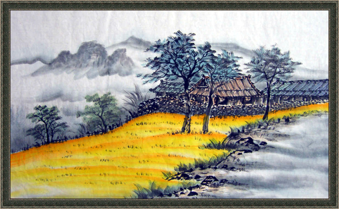 촌가의 노란 미소