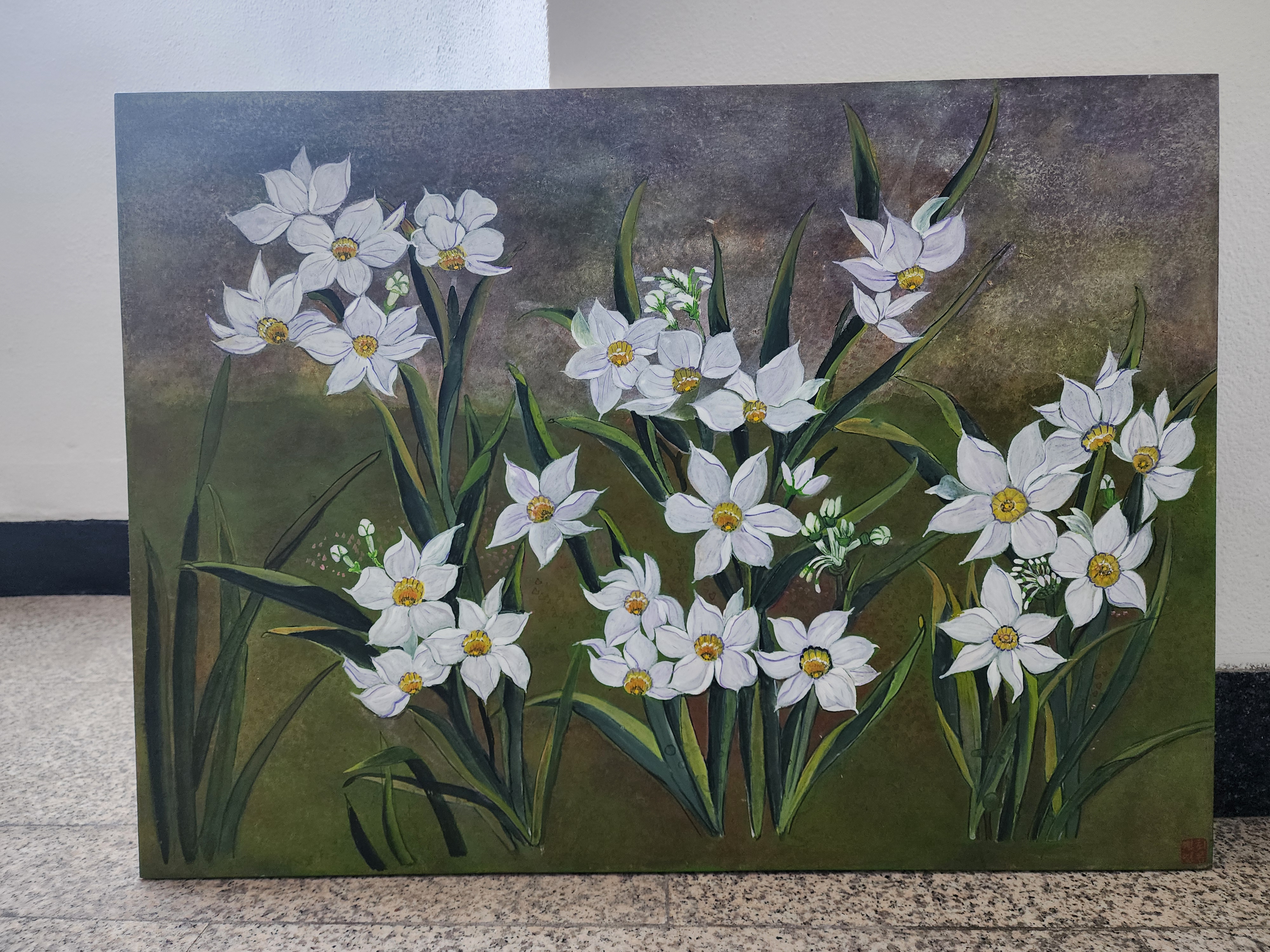 고결한 사랑으로(수묵담채화)